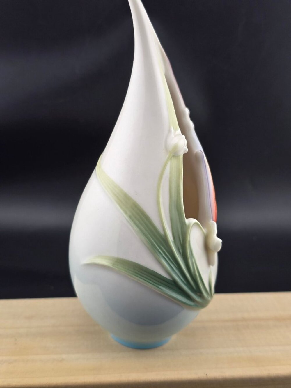 Franz Collection Papillon Butterfly Porcelain Vase Decorative Accent FZ00888 - Picture 4 of 13